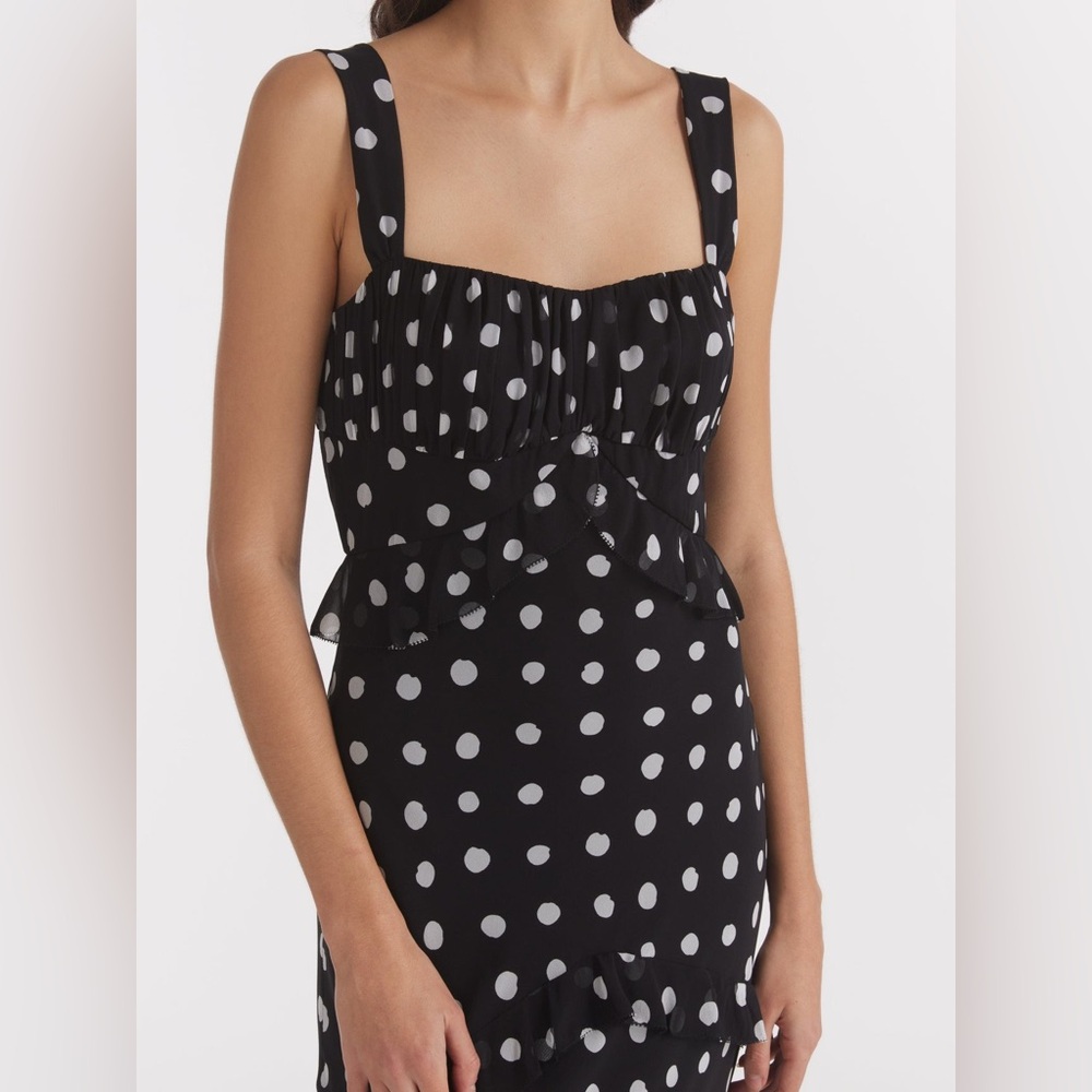 Saloni Chandra Dress in Mono Dot - Picture 5 of 11